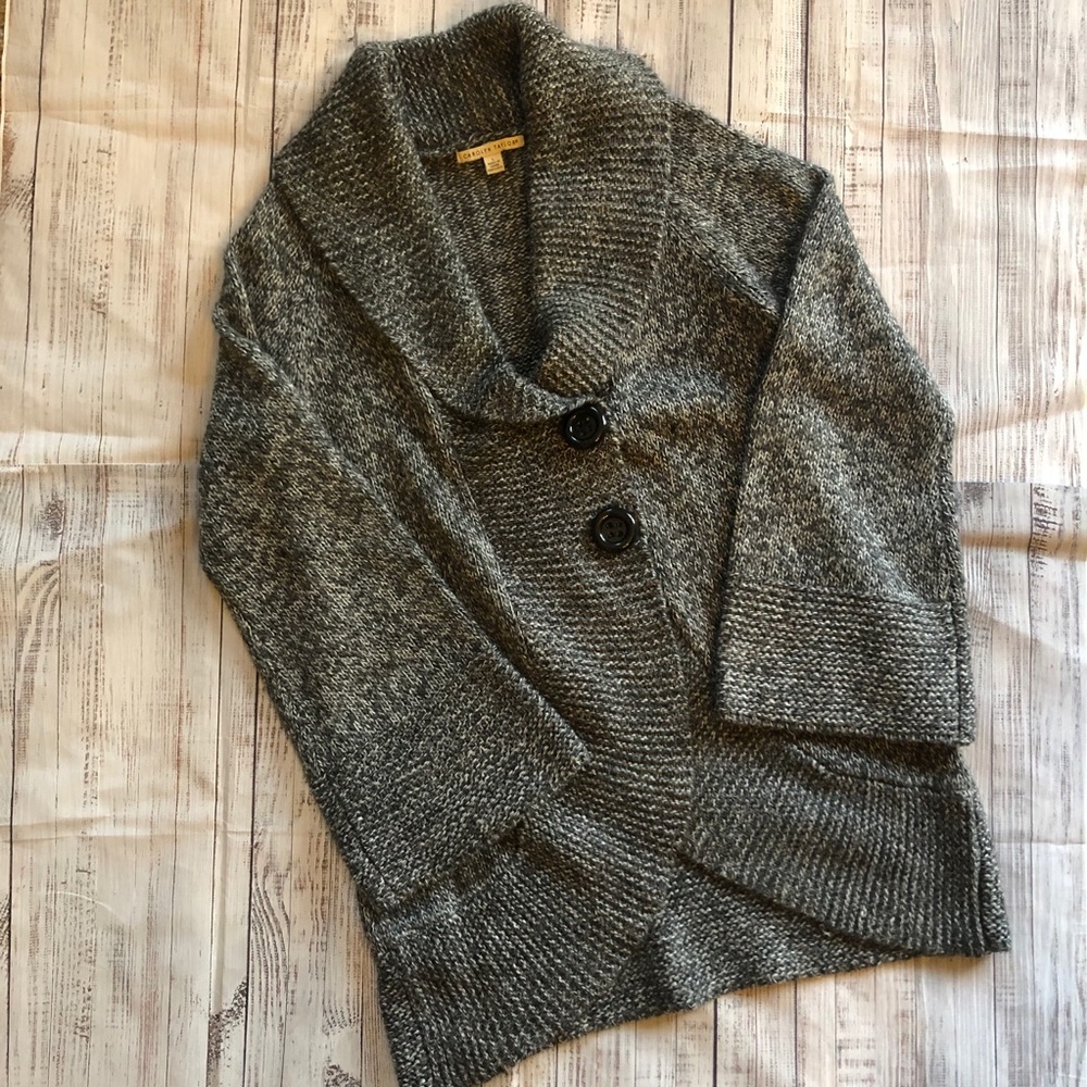Button cardigan with bell sleeves